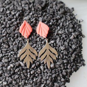 Polymer Clay Earrings, Handmade gifts for her, Coral Spring Collection